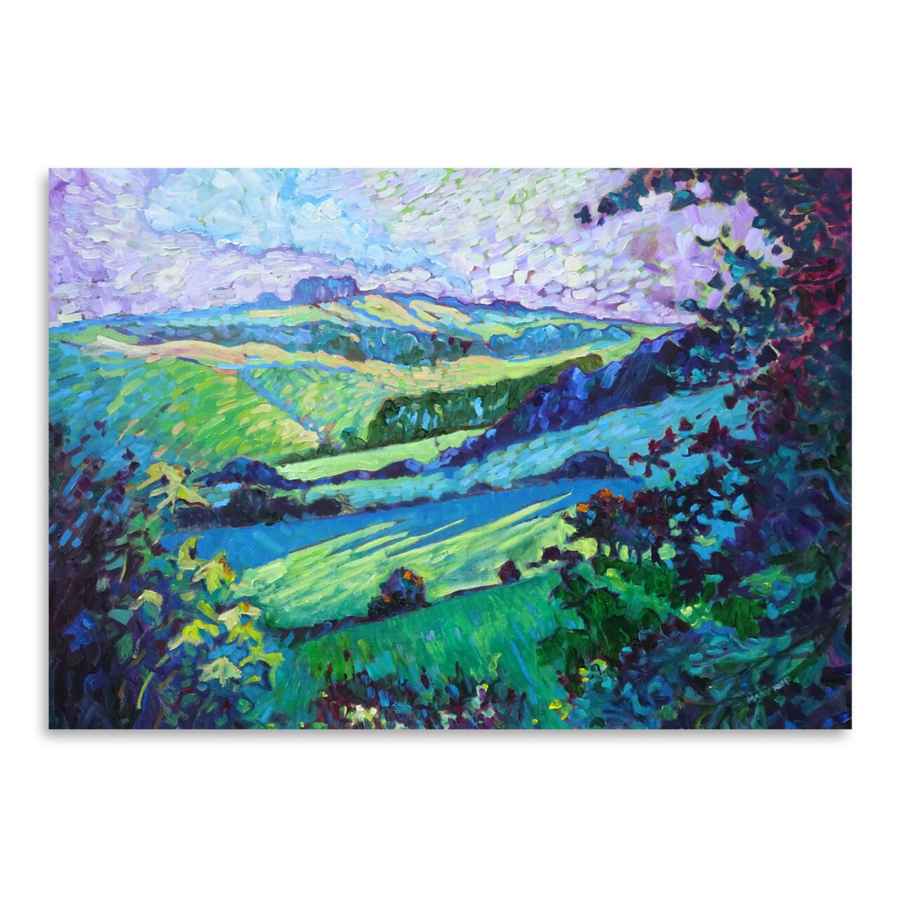 Derbyshire Hills by Mary Kemp  Poster Art Print - Americanflat